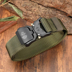 Tactical Belt Military High Nylon Men's Training Belt Metal Buckle