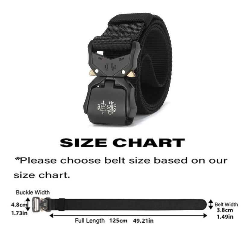 Tactical Belt Military High Nylon Men's Training Belt Metal Buckle