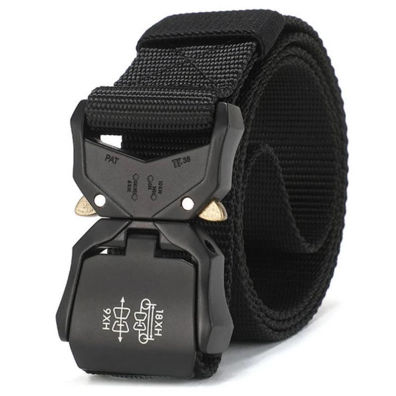 Tactical Belt Military High Nylon Men's Training Belt Metal Buckle