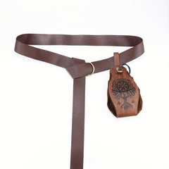 Medieval Knights Cosplay Accessories Set: Belt, Wristband, Sword Cover, Bottle
