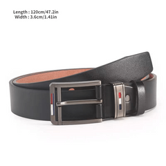 Men's PU Leather Square Buckle Business Leisure Belts