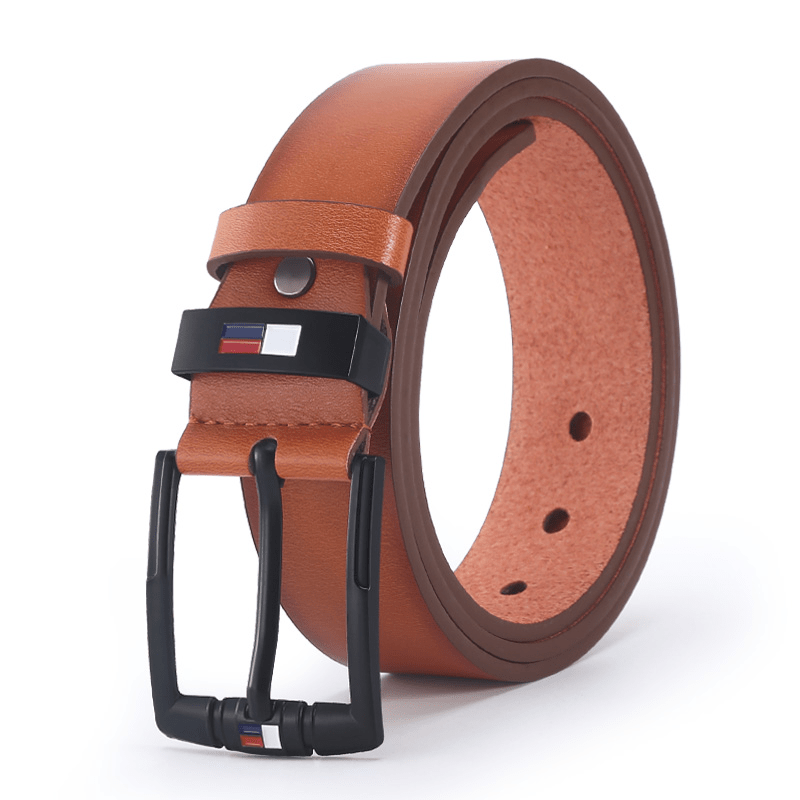 Men's PU Leather Square Buckle Business Leisure Belts