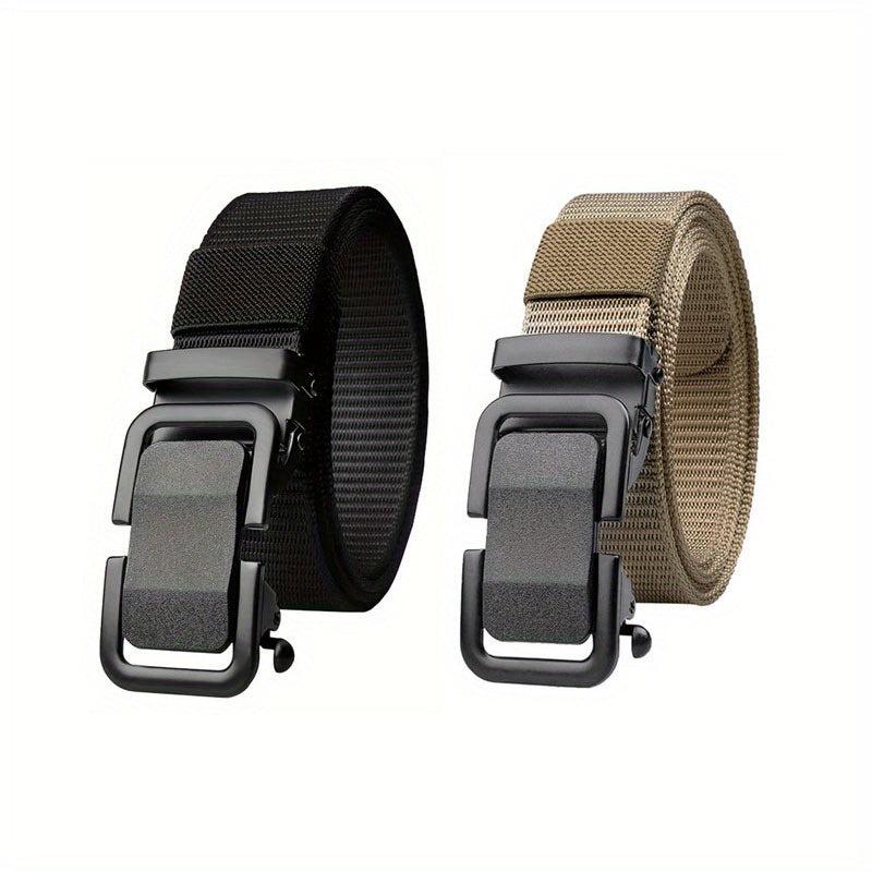 2pcs Men's Toothless Automatic Breathable Belt