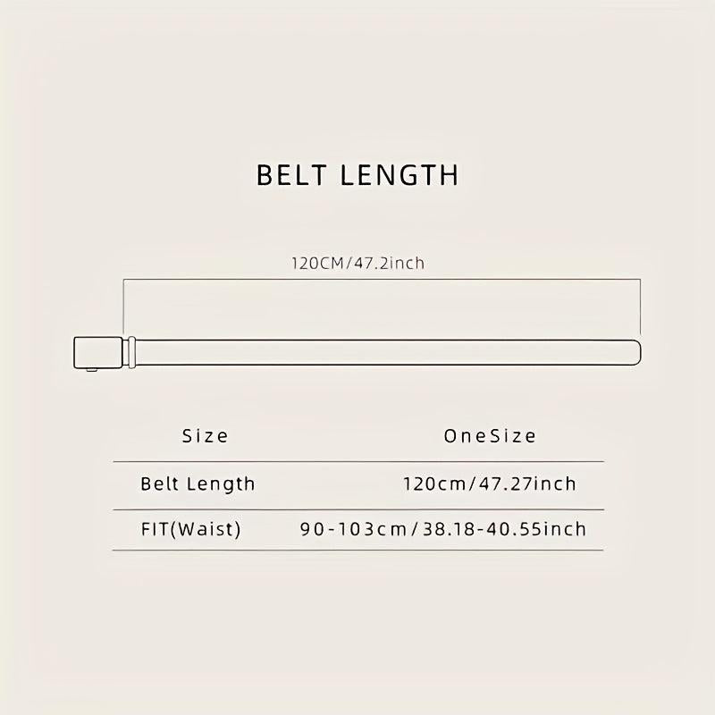 2pcs Men's Toothless Automatic Breathable Belt