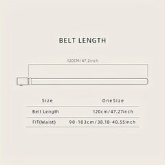 2pcs Men's Toothless Automatic Breathable Belt