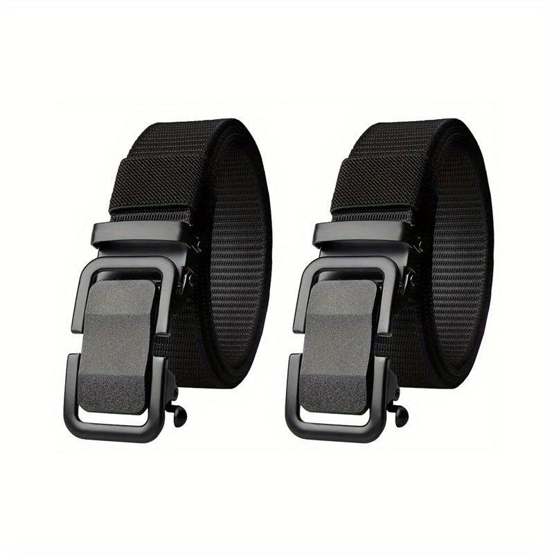 2pcs Men's Toothless Automatic Breathable Belt