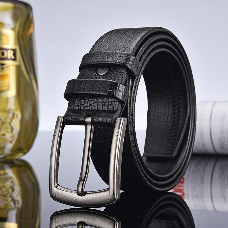 Men's Leather Belt with Funny Buckle