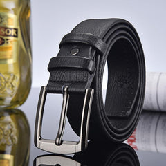 Men's Leather Belt with Funny Buckle