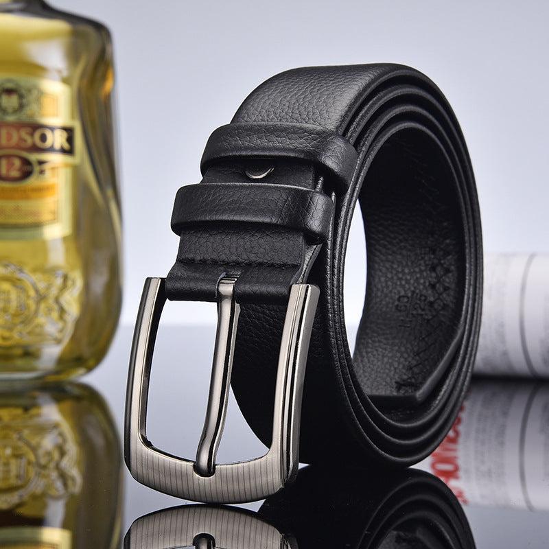 Men's Leather Belt with Funny Buckle