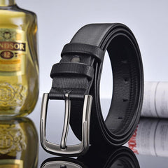 Men's Leather Belt with Funny Buckle