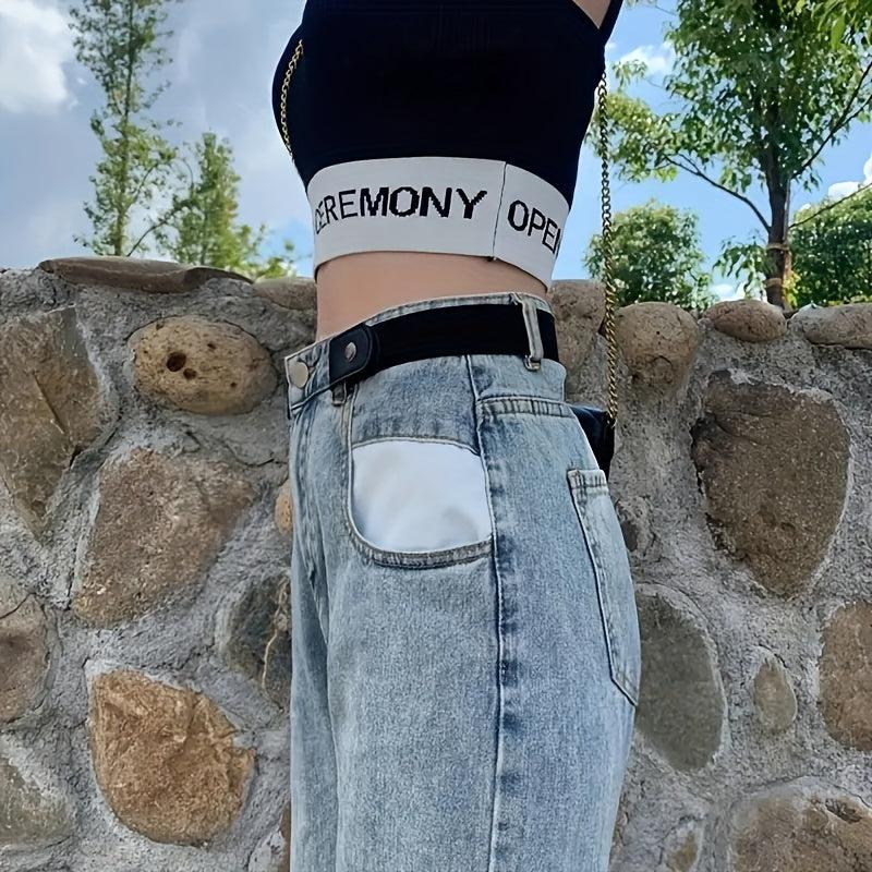 Men's Casual Invisible Belt Decorative Accessories for Pants Jeans