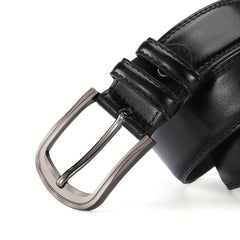 Men's Pin Buckle Belt PU Leather Casual Jeans Pants Waist Strap