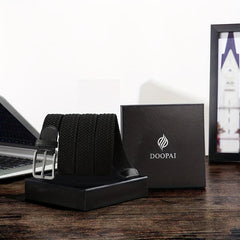 Elastic Woven Belt For Men Braided Belt Jeans Pants Decorative Accessories