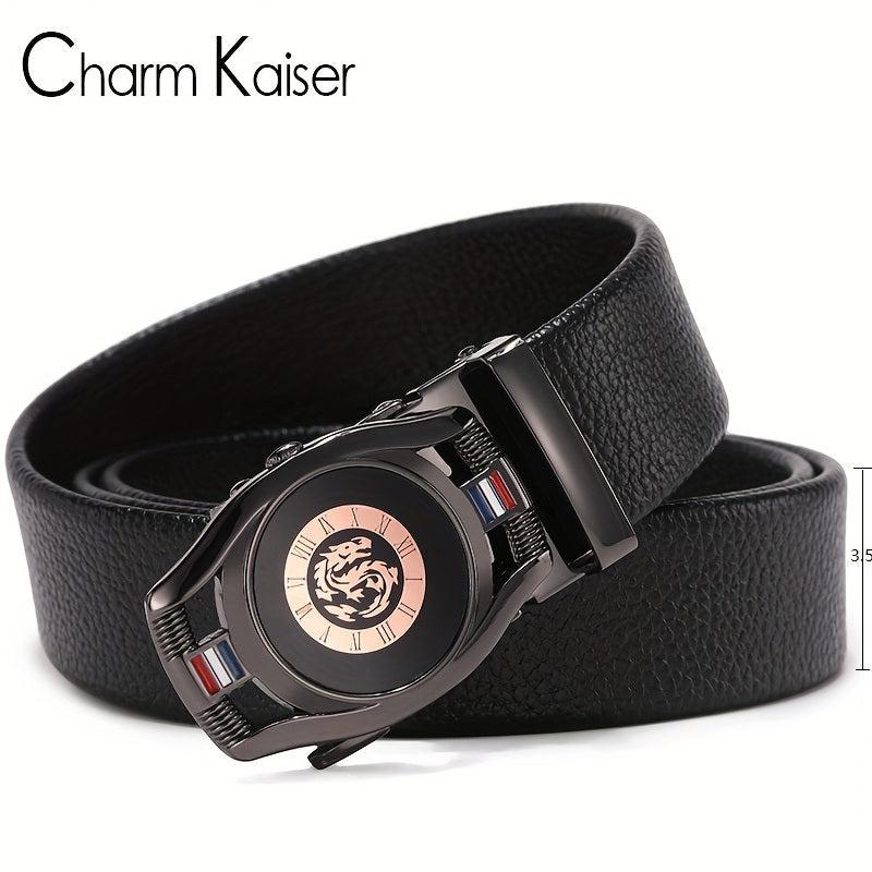 CKB PL Men's Leather Belt Automatic Buckle Casual Versatile Belt