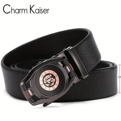 CKB PL Men's Leather Belt Automatic Buckle Casual Versatile Belt