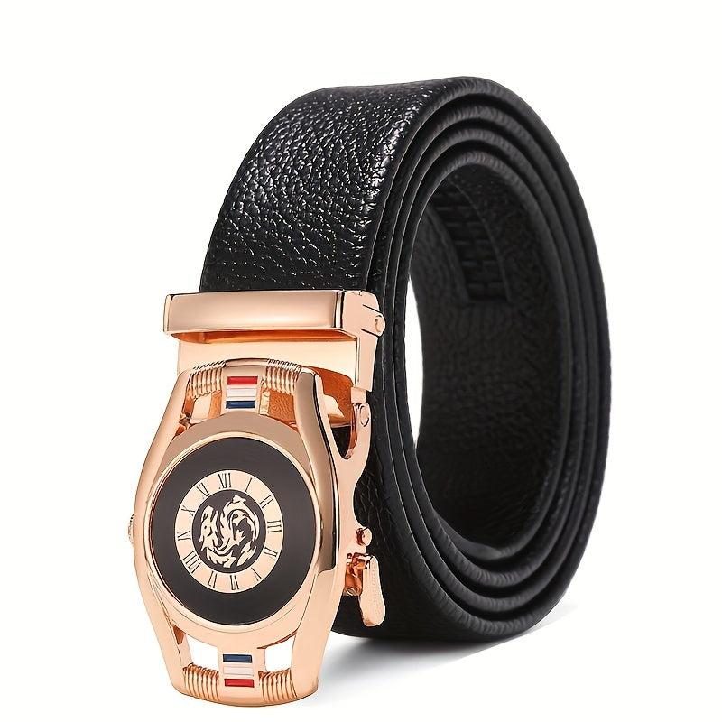 CKB PL Men's Leather Belt Automatic Buckle Casual Versatile Belt