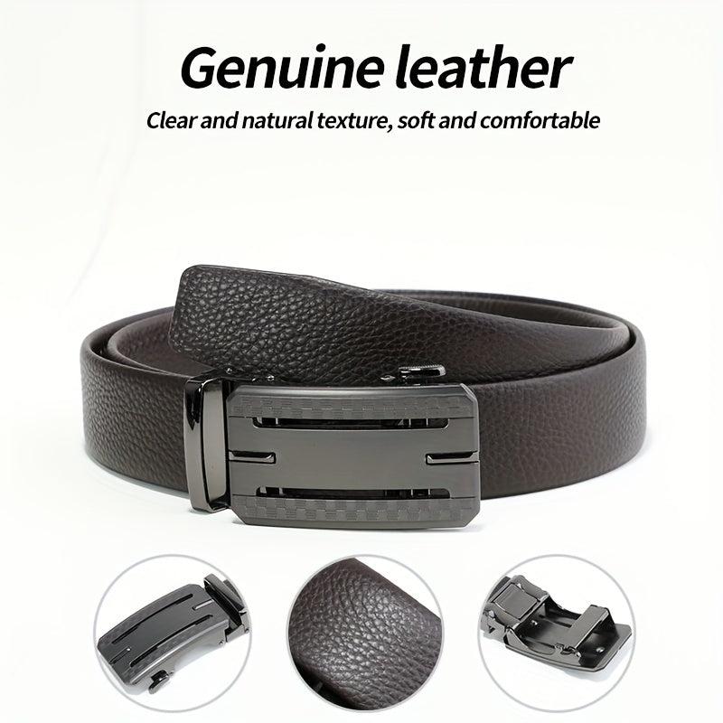 Men's Retro Business Casual Pants Belt for Daily Use