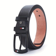 Men's PU Leather Pin Buckle Casual Jeans Pants Belt