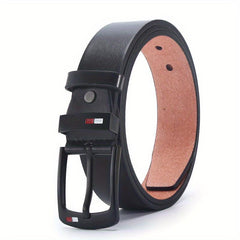 Men's PU Leather Pin Buckle Casual Jeans Pants Belt