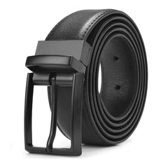 Men's Leather Dress Belt & Casual Belts With Single Prong Buckle