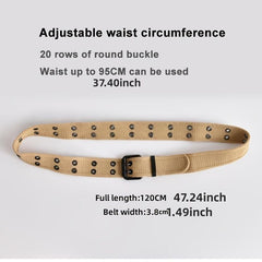 Men's Army Military Nylon Webbing Tactical Belt Casual Unisex Belts