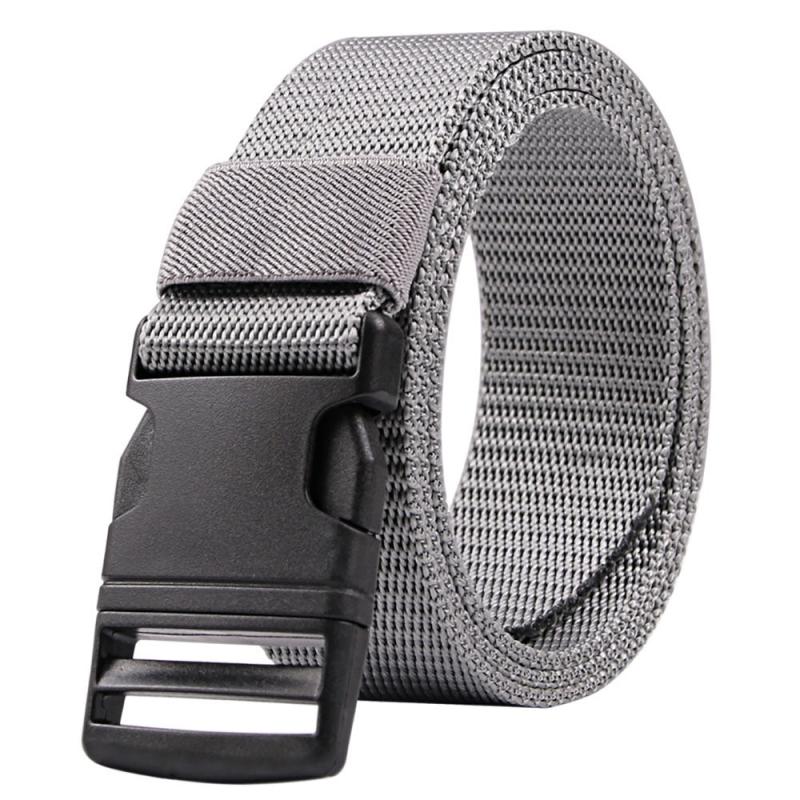 Men's Nylon Canvas Belt Metal Plastic Buckle Military Tactical Belt