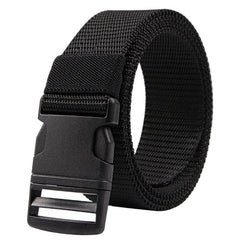 Men's Nylon Canvas Belt Metal Plastic Buckle Military Tactical Belt