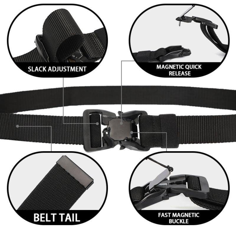 Tactical Belt Quick Release Elastic Casual Nylon Tooling Training Belt