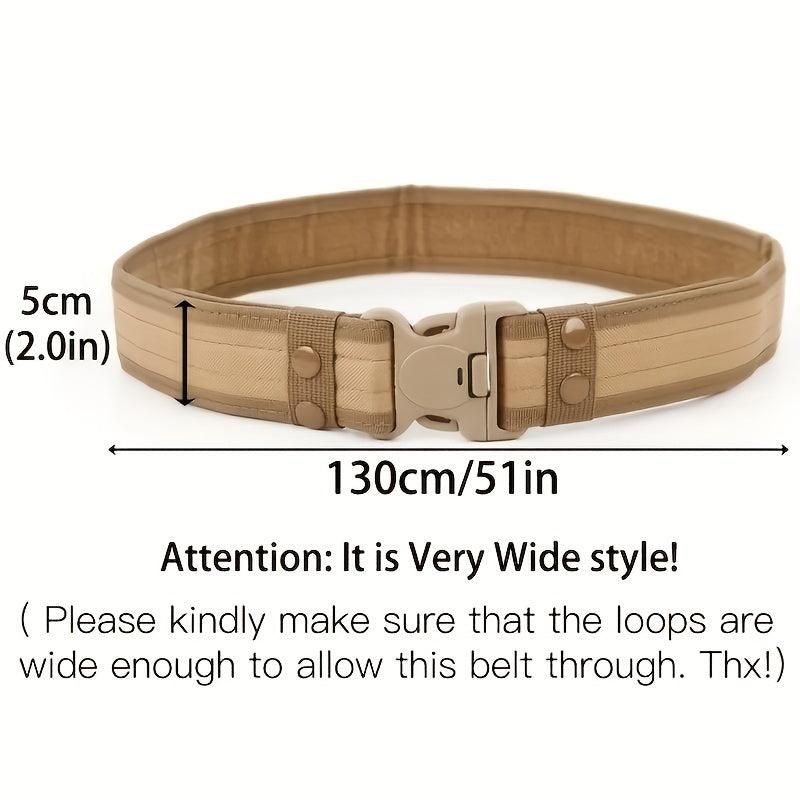 Outdoor Camouflage Tactical Belt Military Fan Oxford Cloth Belt