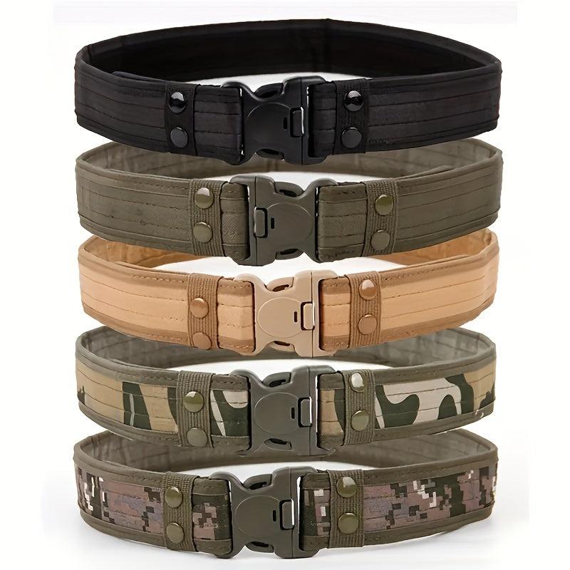 Outdoor Camouflage Tactical Belt Military Fan Oxford Cloth Belt