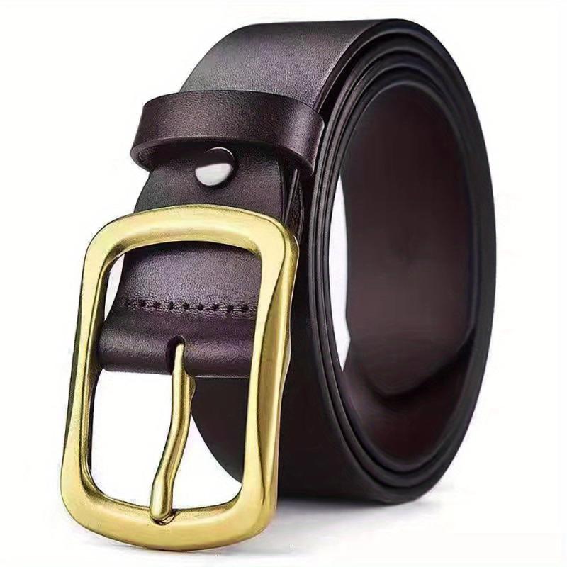 Men's Pin Buckle Retro Belt, Japanese Buckle, Leisure Belt