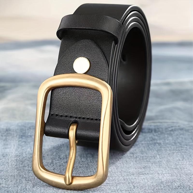 Men's Pin Buckle Retro Belt, Japanese Buckle, Leisure Belt