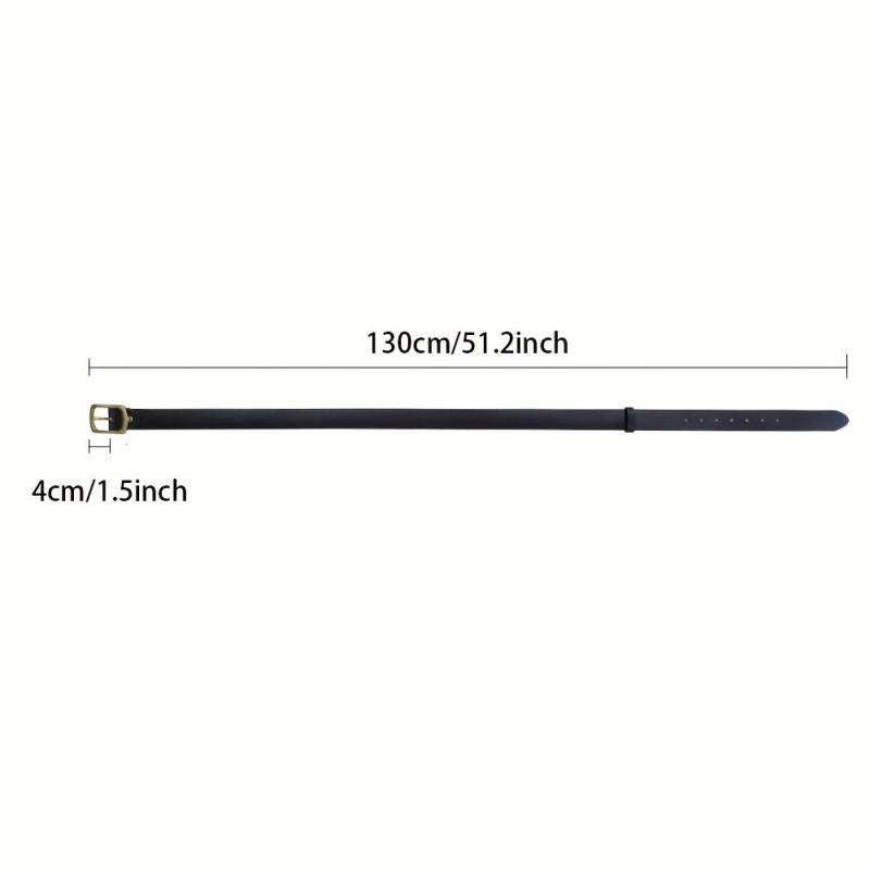 Men's Pin Buckle Retro Belt, Japanese Buckle, Leisure Belt