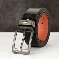 Men's Pin Buckle Belt PU Leather Belt Jeans Waist Strap