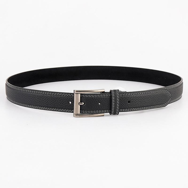 Men's Leather Belt Pin Buckle Jeans Cowhide Belt Extra Thick High End
