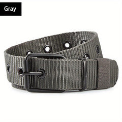 Canvas Belt Men's Needle Buckle Belt Punch Belt for Jeans
