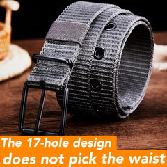 Canvas Belt Men's Needle Buckle Belt Punch Belt for Jeans