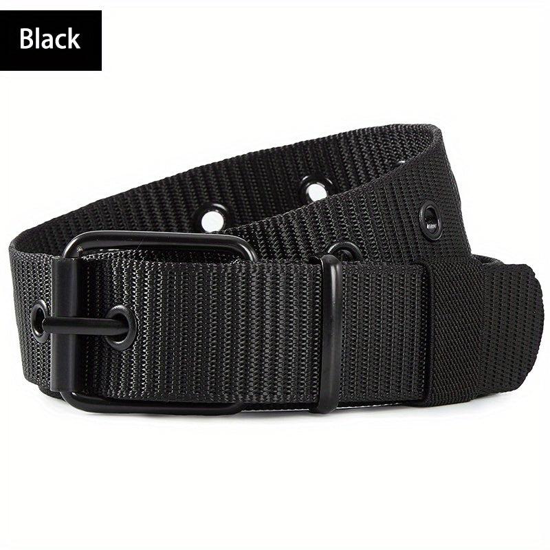 Canvas Belt Men's Needle Buckle Belt Punch Belt for Jeans