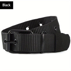 Canvas Belt Men's Needle Buckle Belt Punch Belt for Jeans