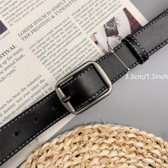 Men's Retro PU Leather Buckle Belt
