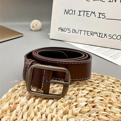 Men's Retro PU Leather Buckle Belt