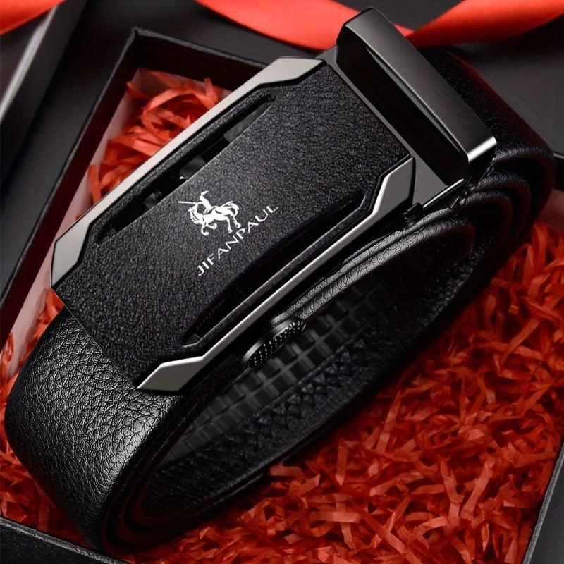 Men's Automatic Buckle PU Leather Belt