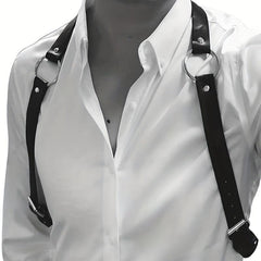 Men's Adjustable Shoulder Ring Suspenders Waistband
