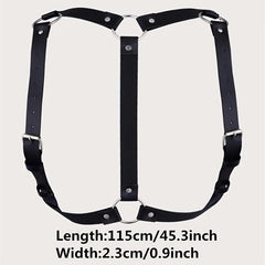 Men's Adjustable Shoulder Ring Suspenders Waistband