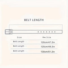 Men's Leather Belt Automatic Buckle Business Suit Waist Strap