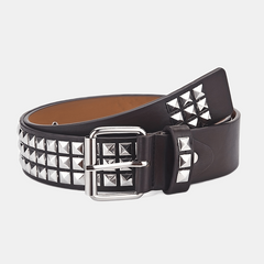 Studded Belt Punk Y2K Rock Rivet Belt Grommet Threads Belt