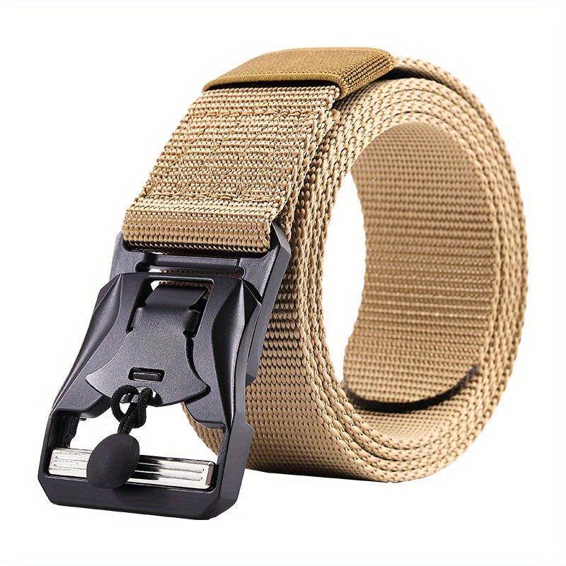 Outdoor Tactical Nylon Magnetic Buckle Belt For Men