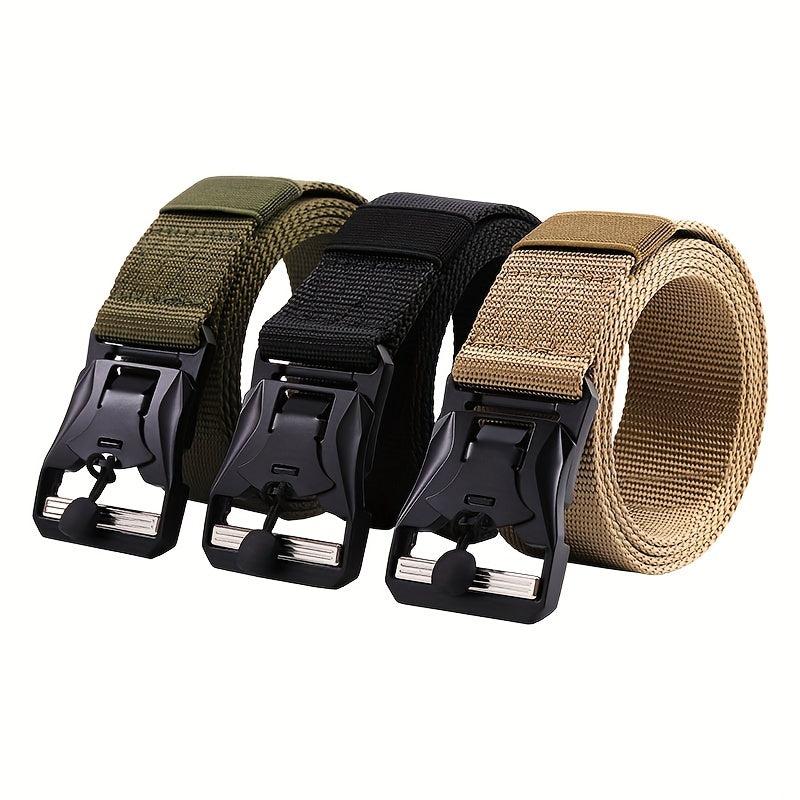 Outdoor Tactical Nylon Magnetic Buckle Belt For Men