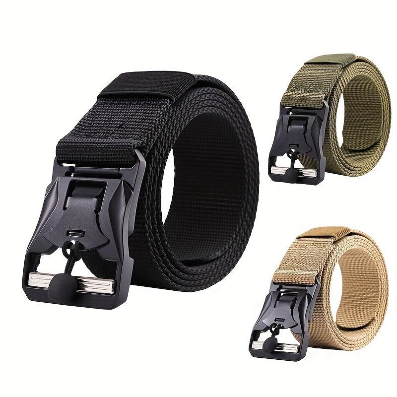 Outdoor Tactical Nylon Magnetic Buckle Belt For Men