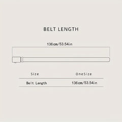 Men's Leather Belt with Automatic Buckle